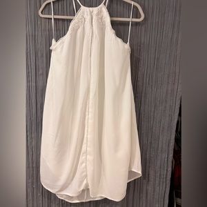 White halter dress